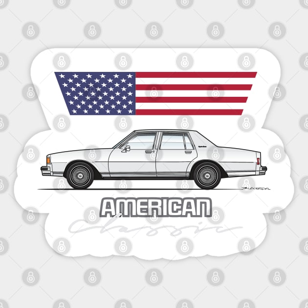 American Classic White Sticker by JRCustoms44